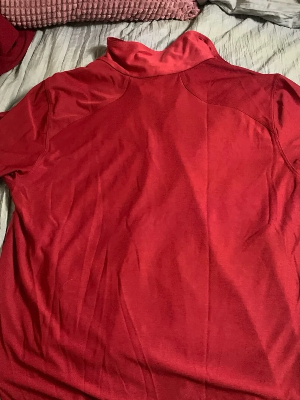 The North Face Men's Red Half-Zip Performance Polo